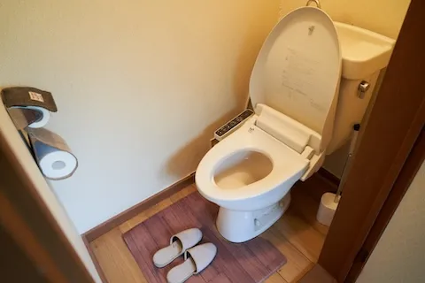 コテージのトイレ
