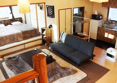 コテージのリビング