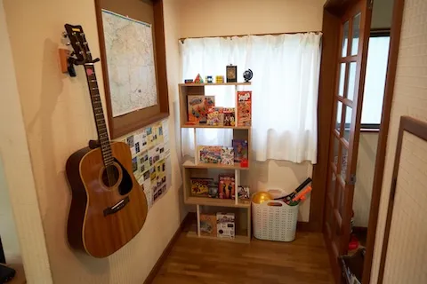 コテージに置かれたボードゲーム