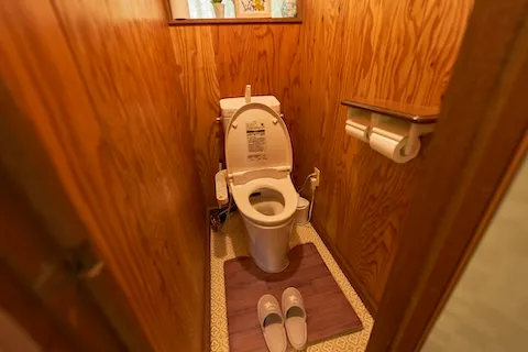 コテージのトイレ