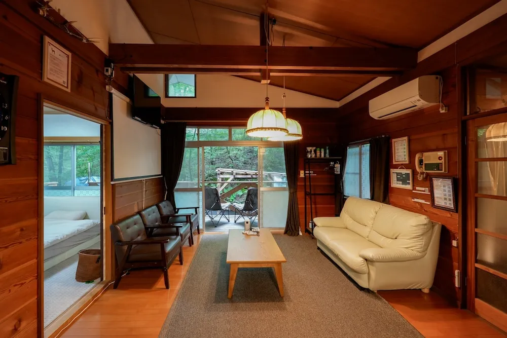 コテージのリビング