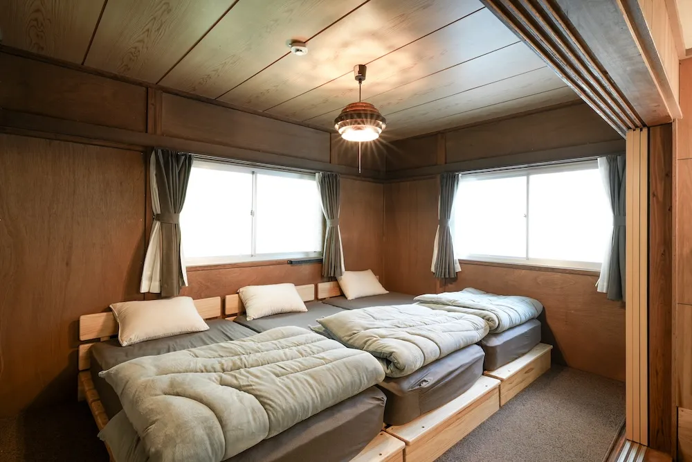 コテージの寝室