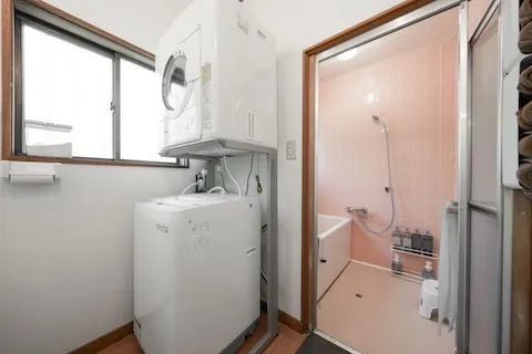 コテージの洗濯機・乾燥機