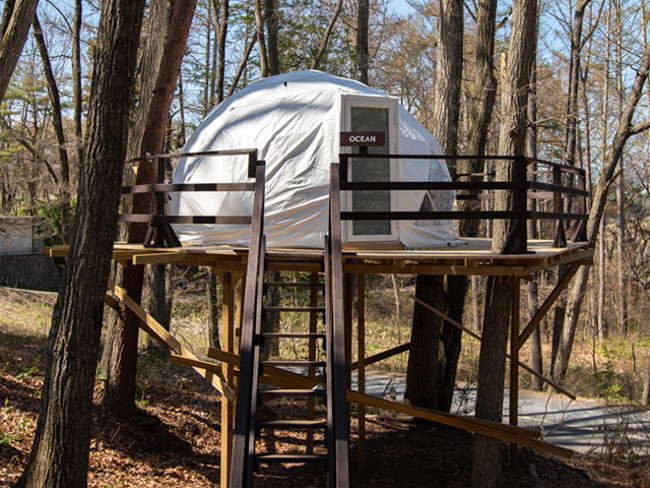 enCampのドームテント