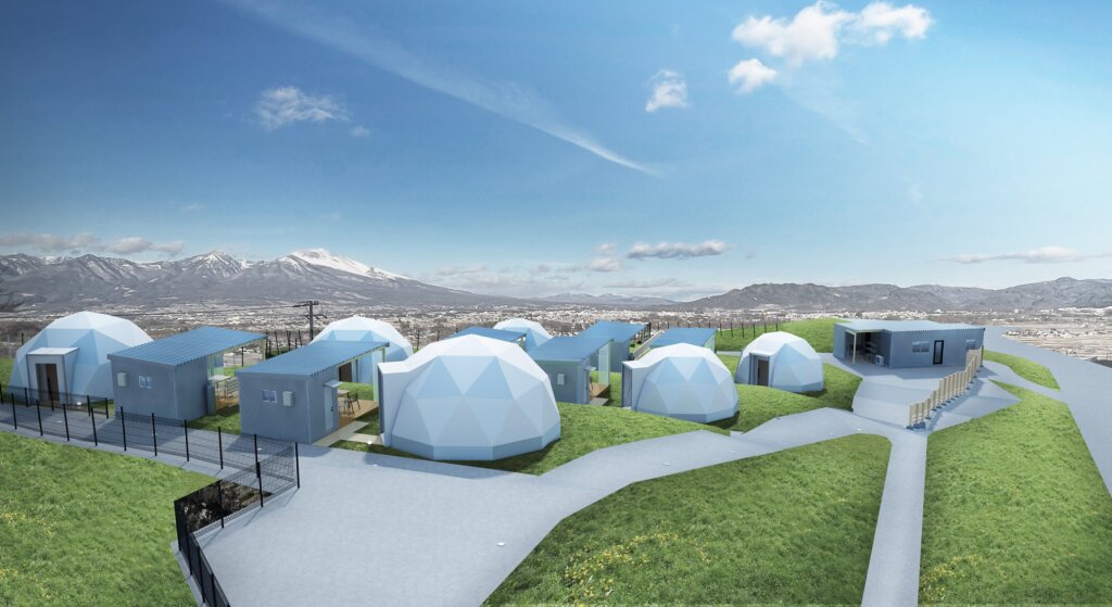 グランピングリゾートのぞみの施設全景